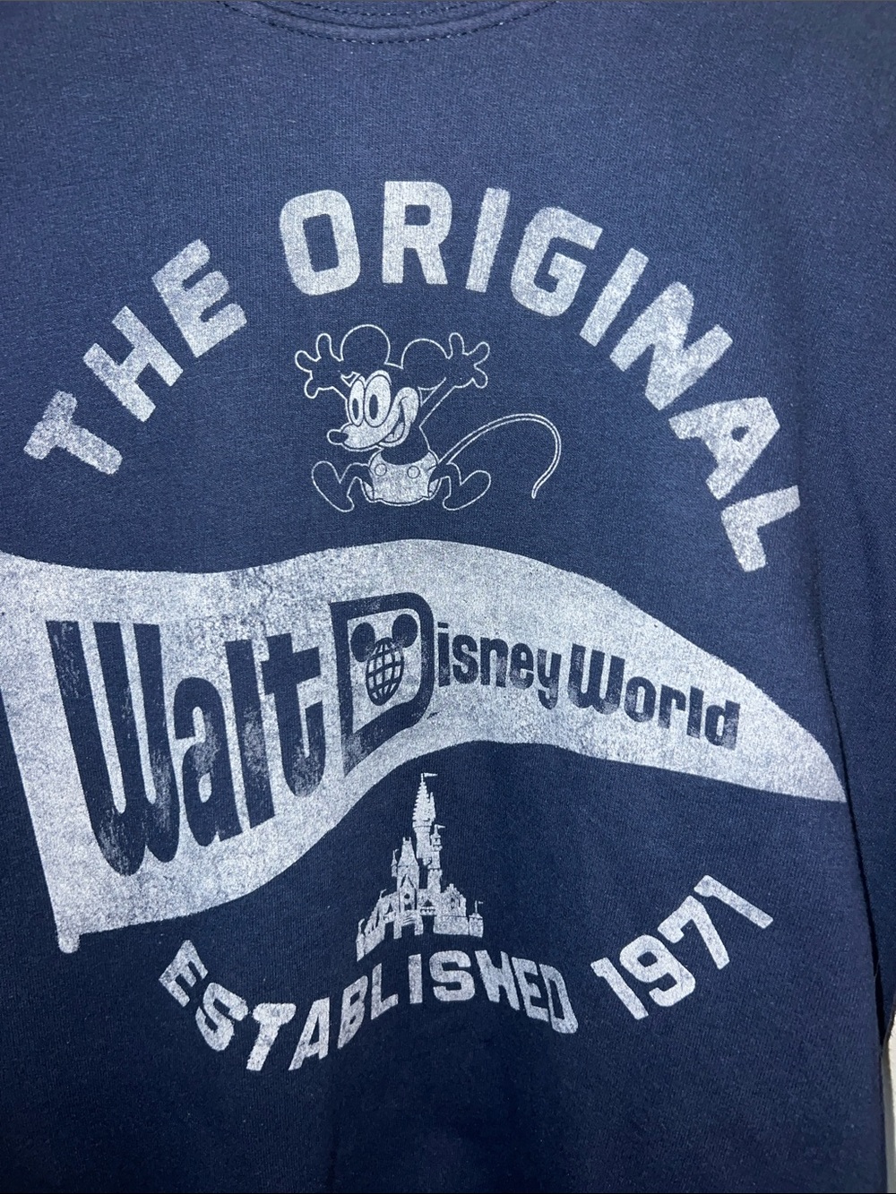 Vintage Walt Disney World Navy Crewneck Sweatshirt- Size Small - Picture 2 of 8